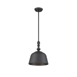 Berg Matte Black 1 Light Pendant by Savoy House